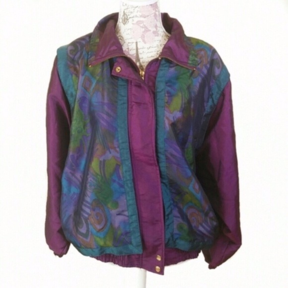 Amanda Smith Jackets & Blazers - Vintage Amanda Smith 90s Style Jungle Bomber Jacket